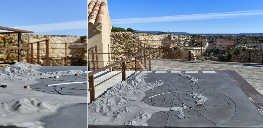 Grande maquette sur la terrase