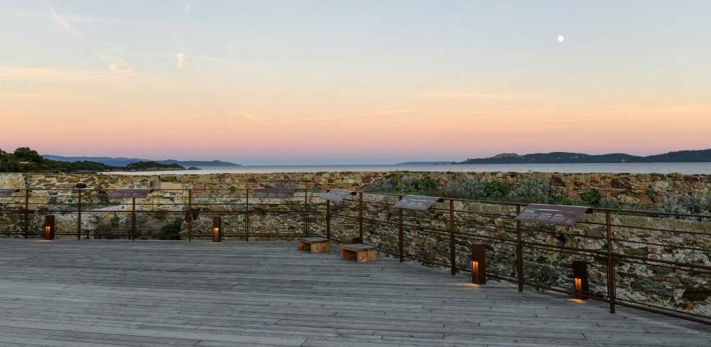 Vue générale sur la terrase