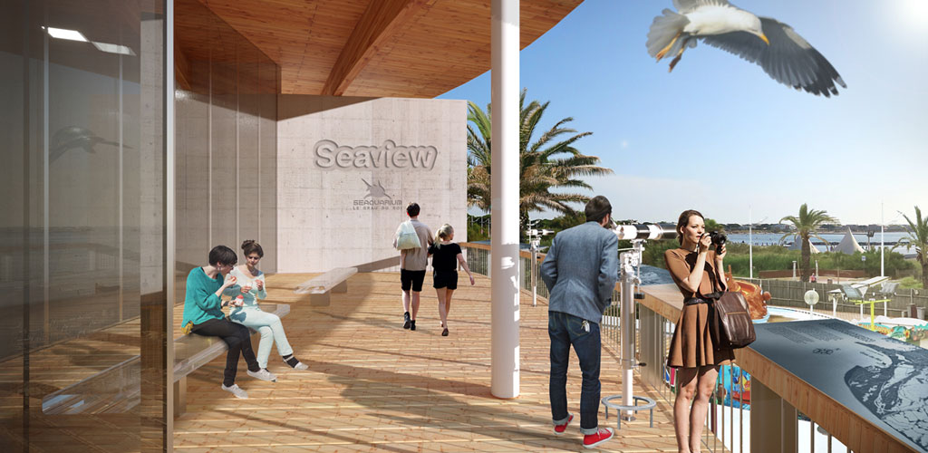 La terrasse avec vue sur la mer Méditerranée