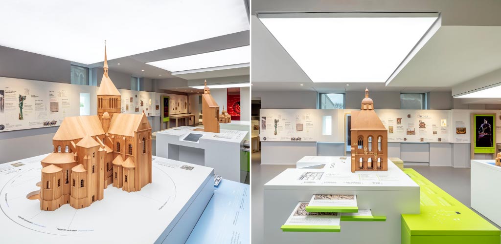 Maquettes de l'abbaye